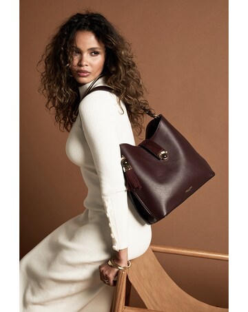 Luella Grey Andrea Black Cherry Hobo