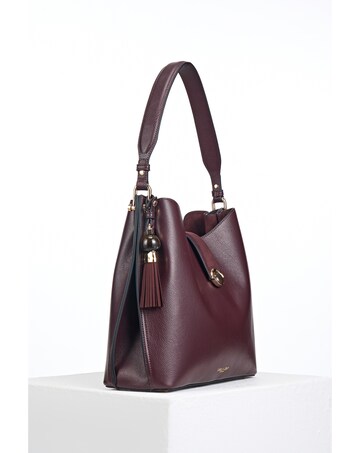 Luella Grey Andrea Black Cherry Hobo