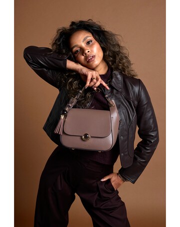 Luella Grey Diana Fawn Top Handle Crossbody