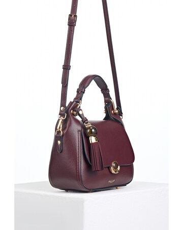 Luella Grey Diana Black Cherry Top Handle Crossbody