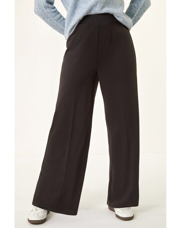 Roman Wide Leg Ponte Stretch Trouser