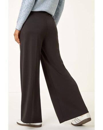 Roman Wide Leg Ponte Stretch Trouser