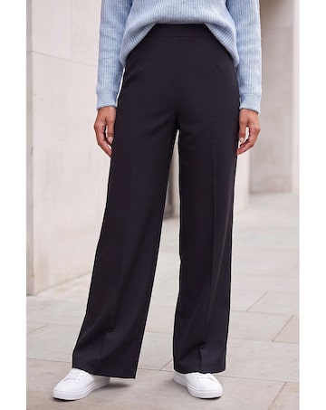 Roman Wide Leg Ponte Stretch Trouser