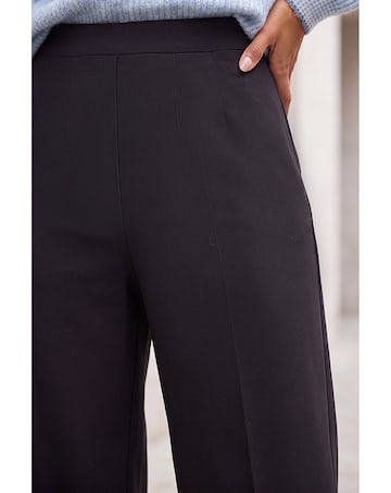 Roman Wide Leg Ponte Stretch Trouser