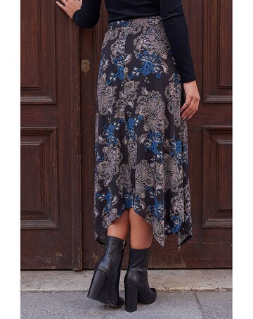 Roman Hanky Hem Print Skrt