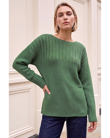 Roman Yoke Stitch Detail Jumper