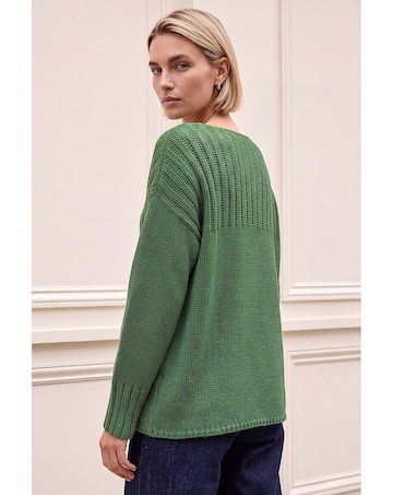 Roman Yoke Stitch Detail Jumper