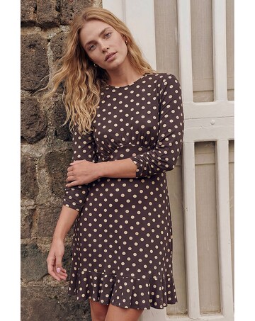 Roman Polka Dot Frill Dress