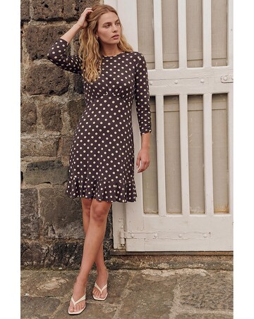 Roman Polka Dot Frill Dress