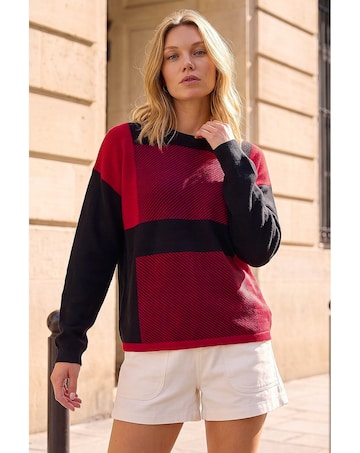 Roman Colour Block Knit Jumper