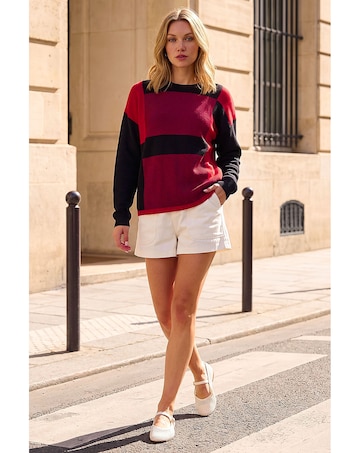 Roman Colour Block Knit Jumper