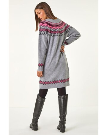 Roman Fairisle Knitted Jumper Dress