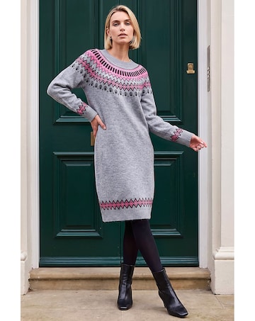 Roman Fairisle Knitted Jumper Dress