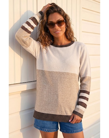 Roman Colour Block Stripe Jumper