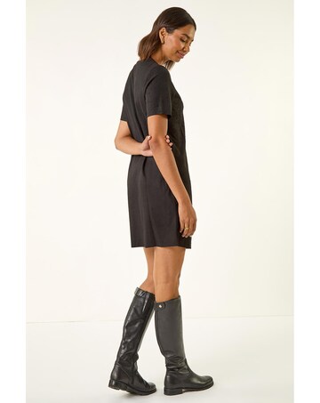Roman Embellished Shift Stretch Dress