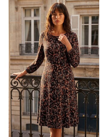 Roman Speckled Print Dress