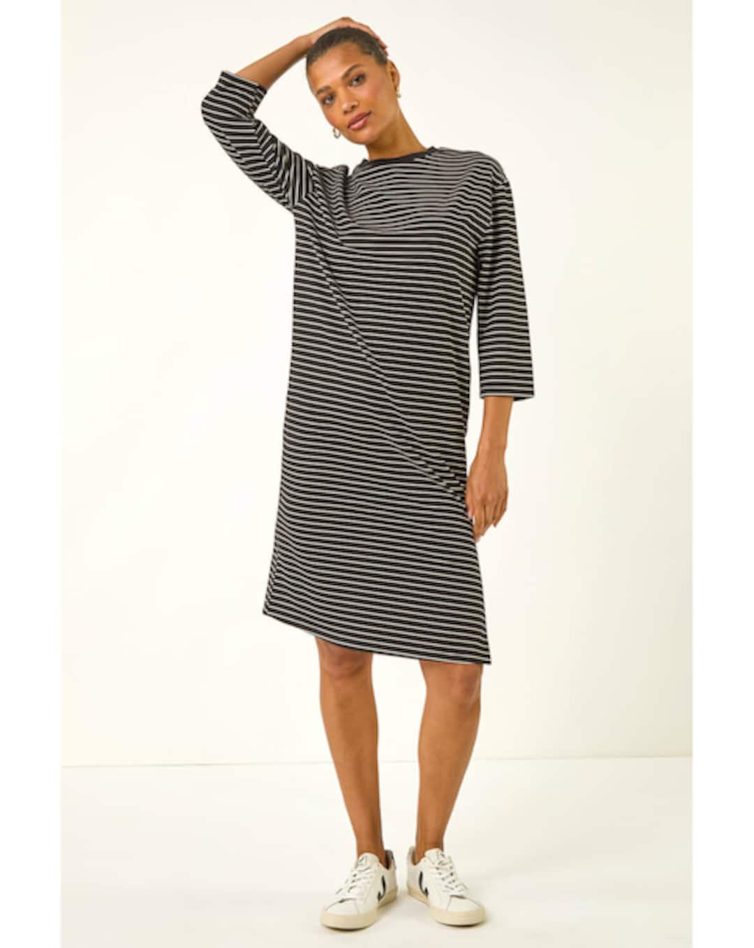 brad jersey dress Winter Classic White Stuff Rua Jersey Shirt Dress Ambrose Wilson Wedding