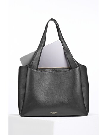 Luella Grey Stella Black Laptop Tote