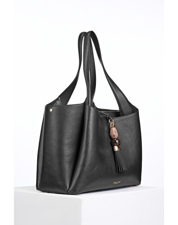 Luella Grey Stella Black Laptop Tote