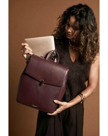 Luella Grey Casey Black Cherry Laptop Backpack