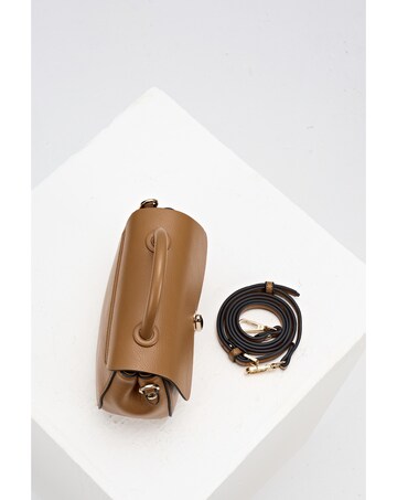 Luella Grey Delia Tan Top Handle Crossbody