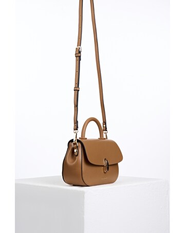 Luella Grey Delia Tan Top Handle Crossbody