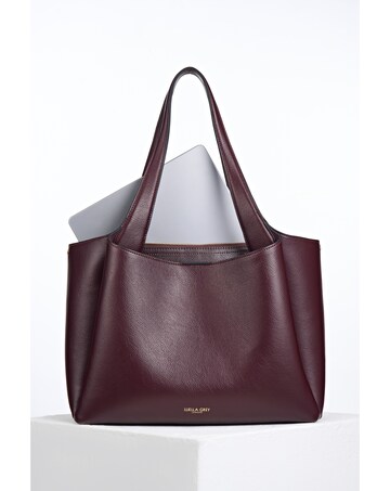 Luella Grey Stella Black Cherry Laptop Tote