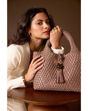 Luella Grey Suky Fawn Woven Crossbody