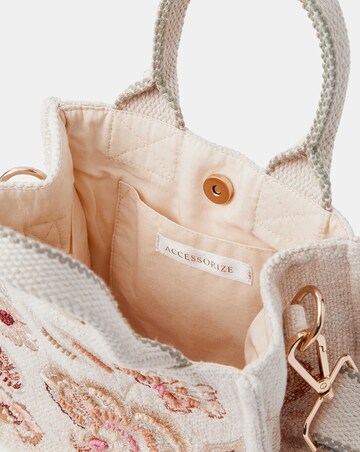 Accessorize Embroidered Handheld Bag