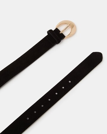 Accessorize Oval Buckle Suede Belt