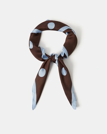 Accessorize Polka Dot Square Satin Scarf