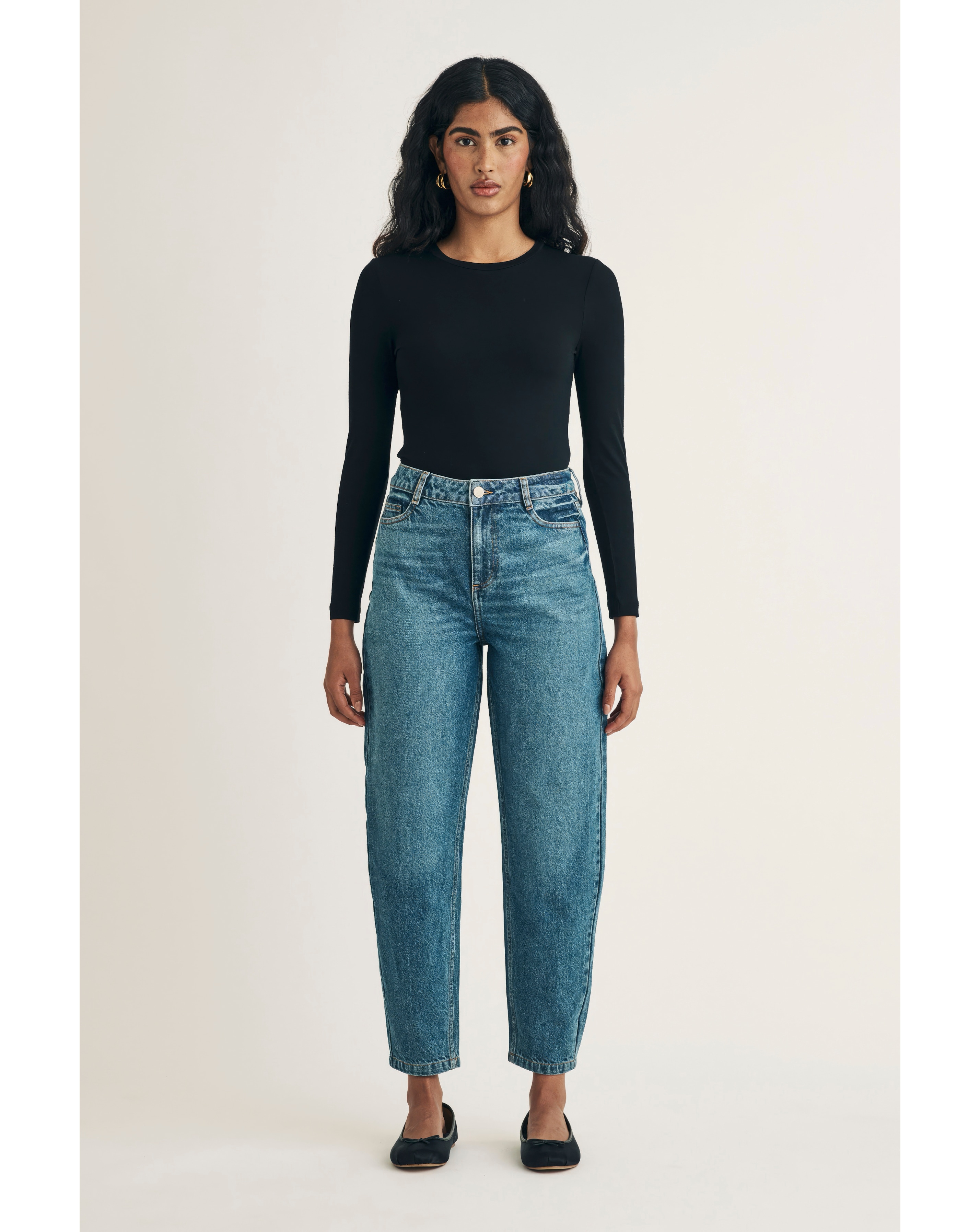 Nobodys Child Barrel Leg Jean