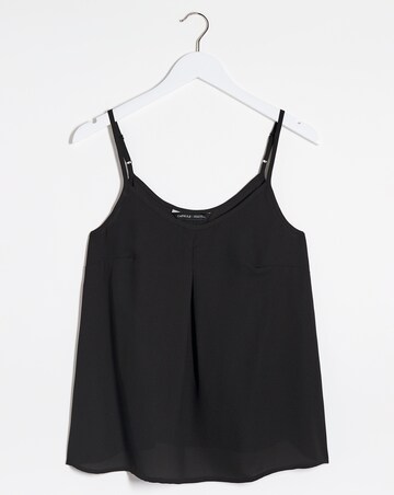 Black Woven Strappy Cami