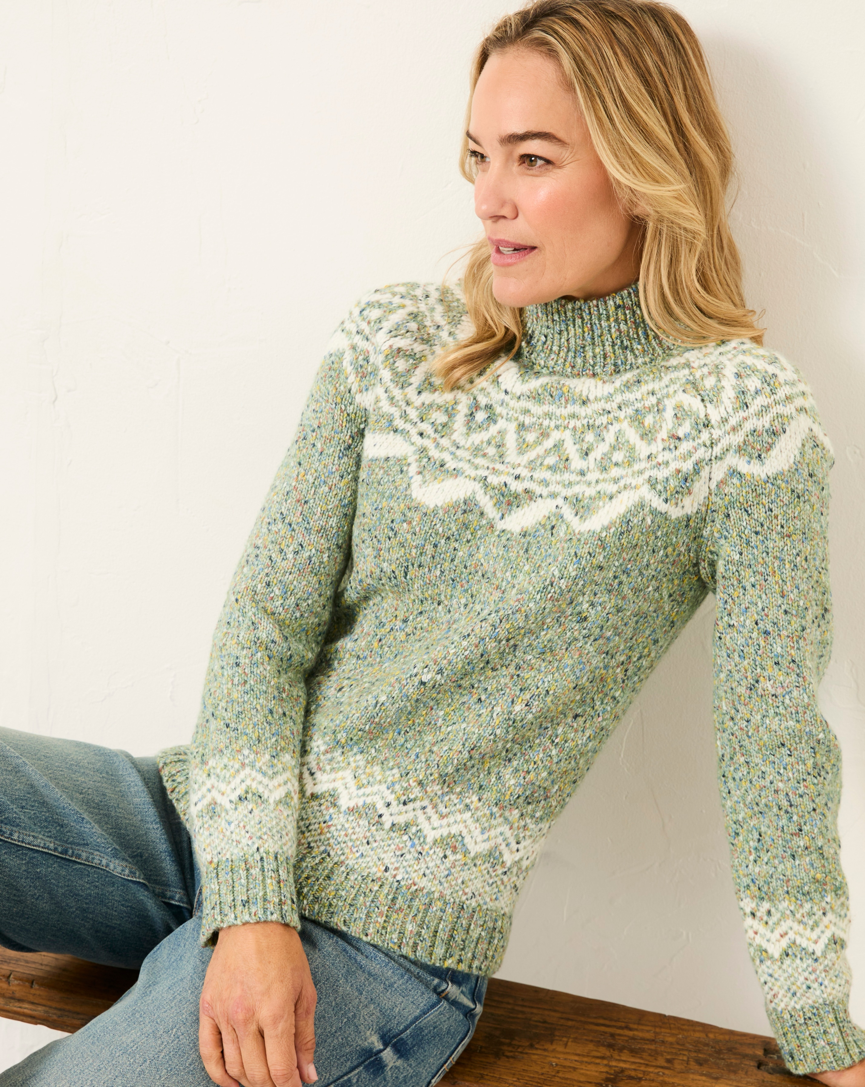Fatface Birch Fairisle Crew