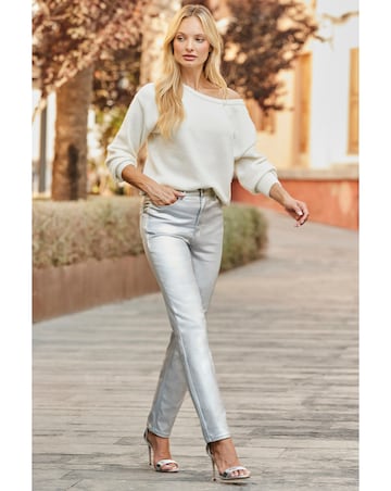 Sosandar Embellished Bow Back Jumper