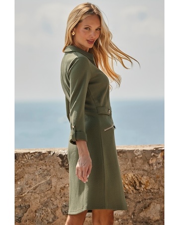 Sosander Textured Zip Through Dress