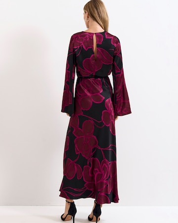 Phase Eight Rhea Printed Satin Maxi Dress