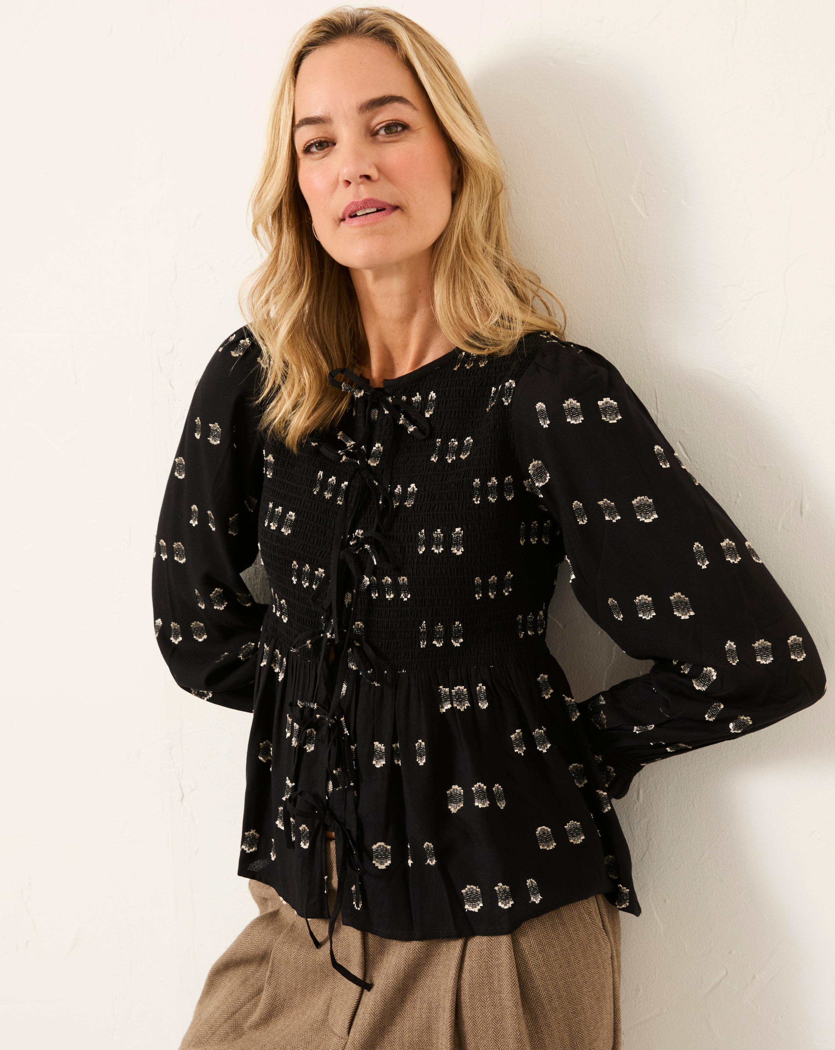 Fatface Kiki Metallic Blouse