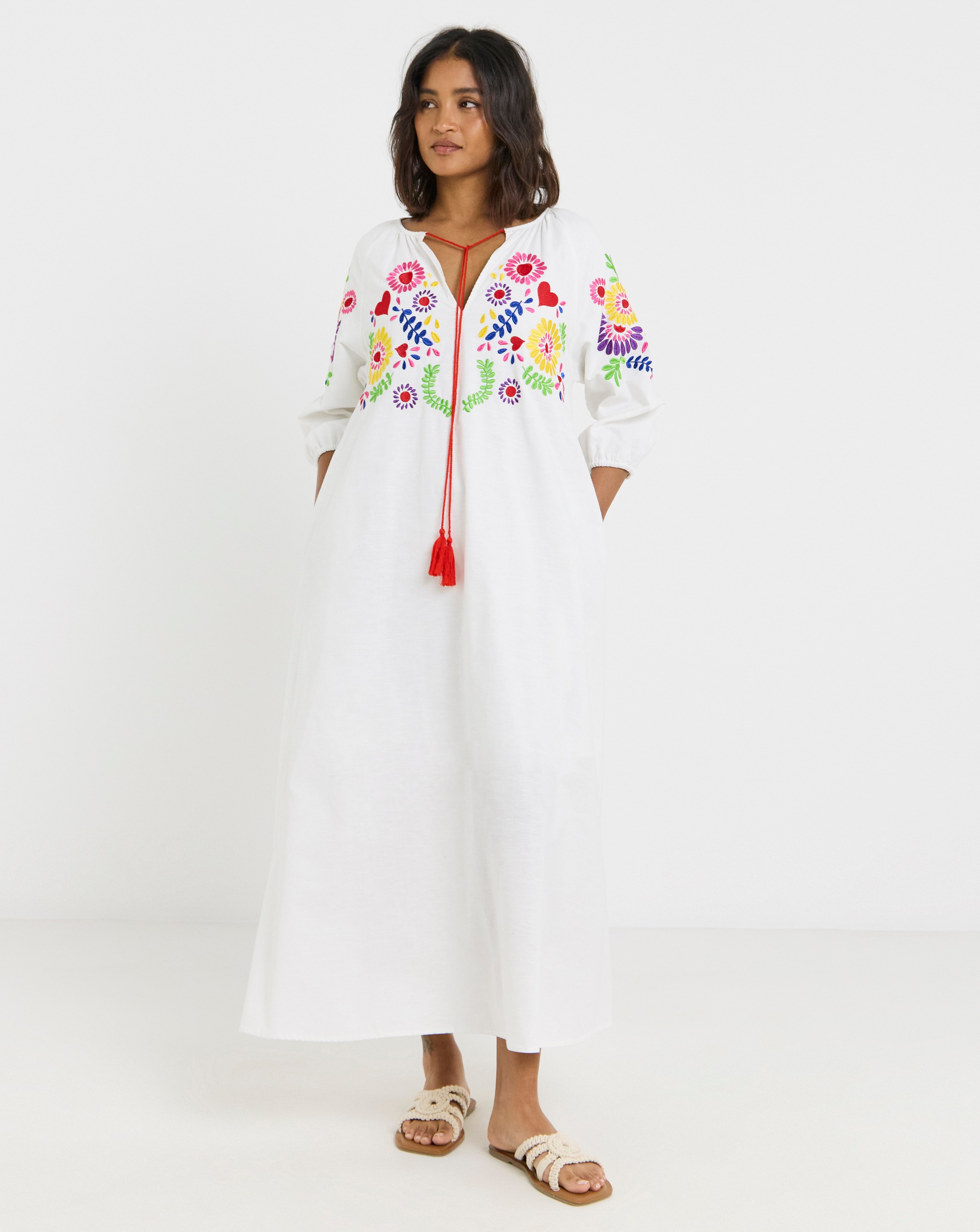 Twisted Wunder Linen Maxi Dress