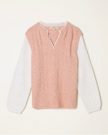 FatFace Lace 2 in 1 Knitted Vest