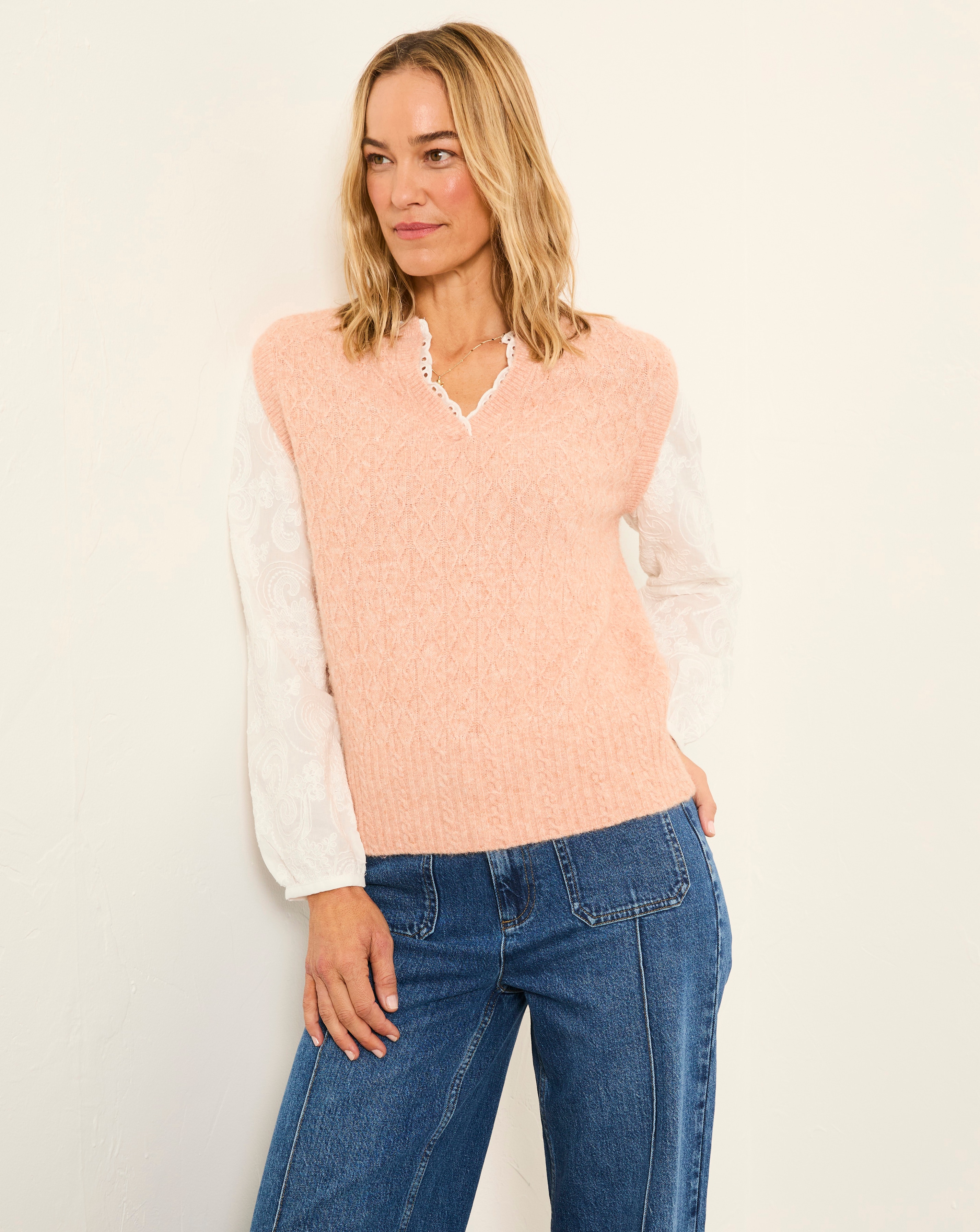 New In - FatFace Knitted Vest