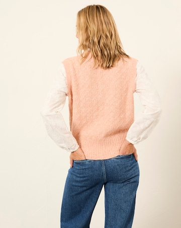 FatFace Lace 2 in 1 Knitted Vest