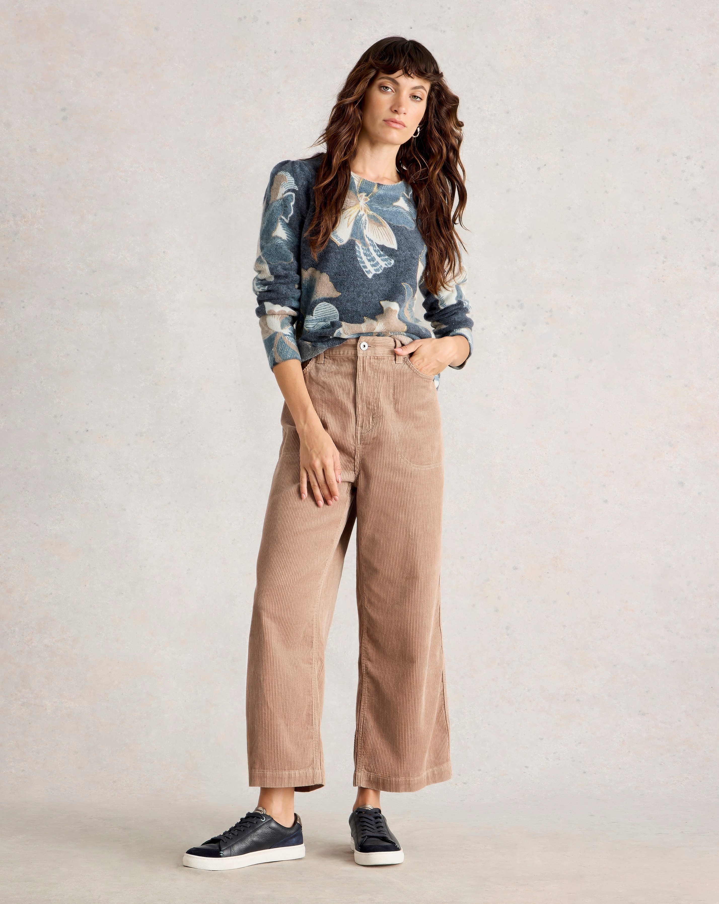 White Stuff Jodie Printed Foil Jumper