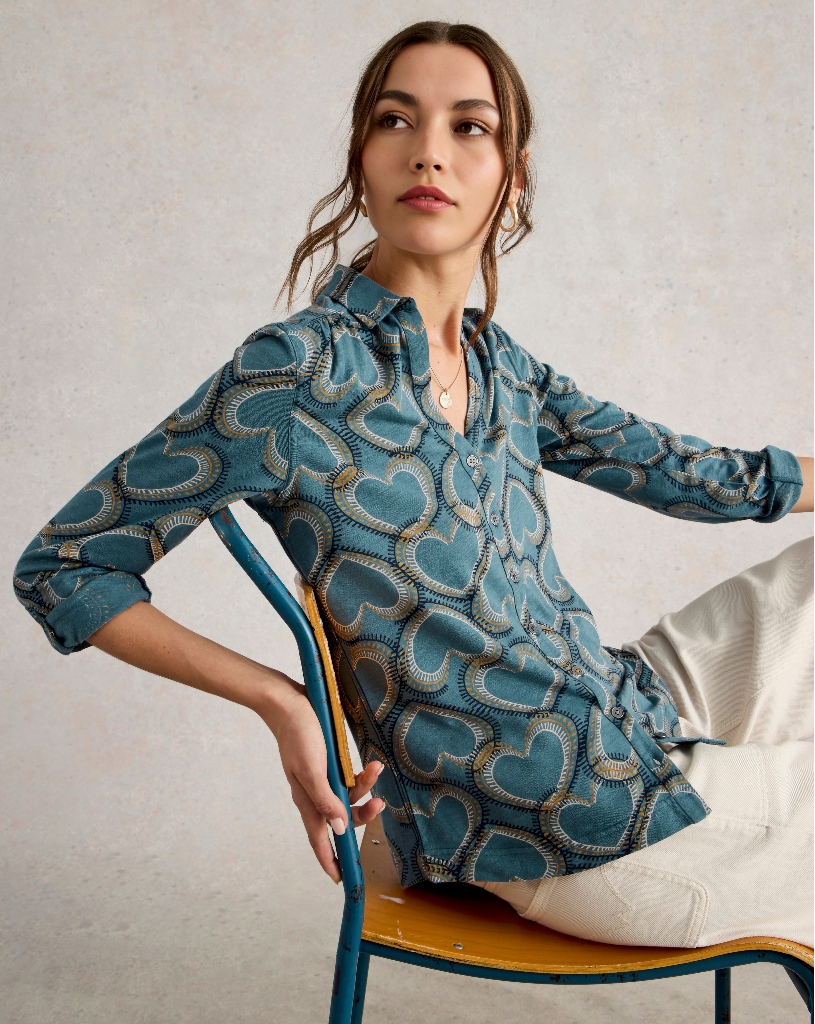 White Stuff Annie Jersey Shirt