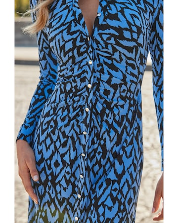 Sosander Ruched Front Shirt Dress