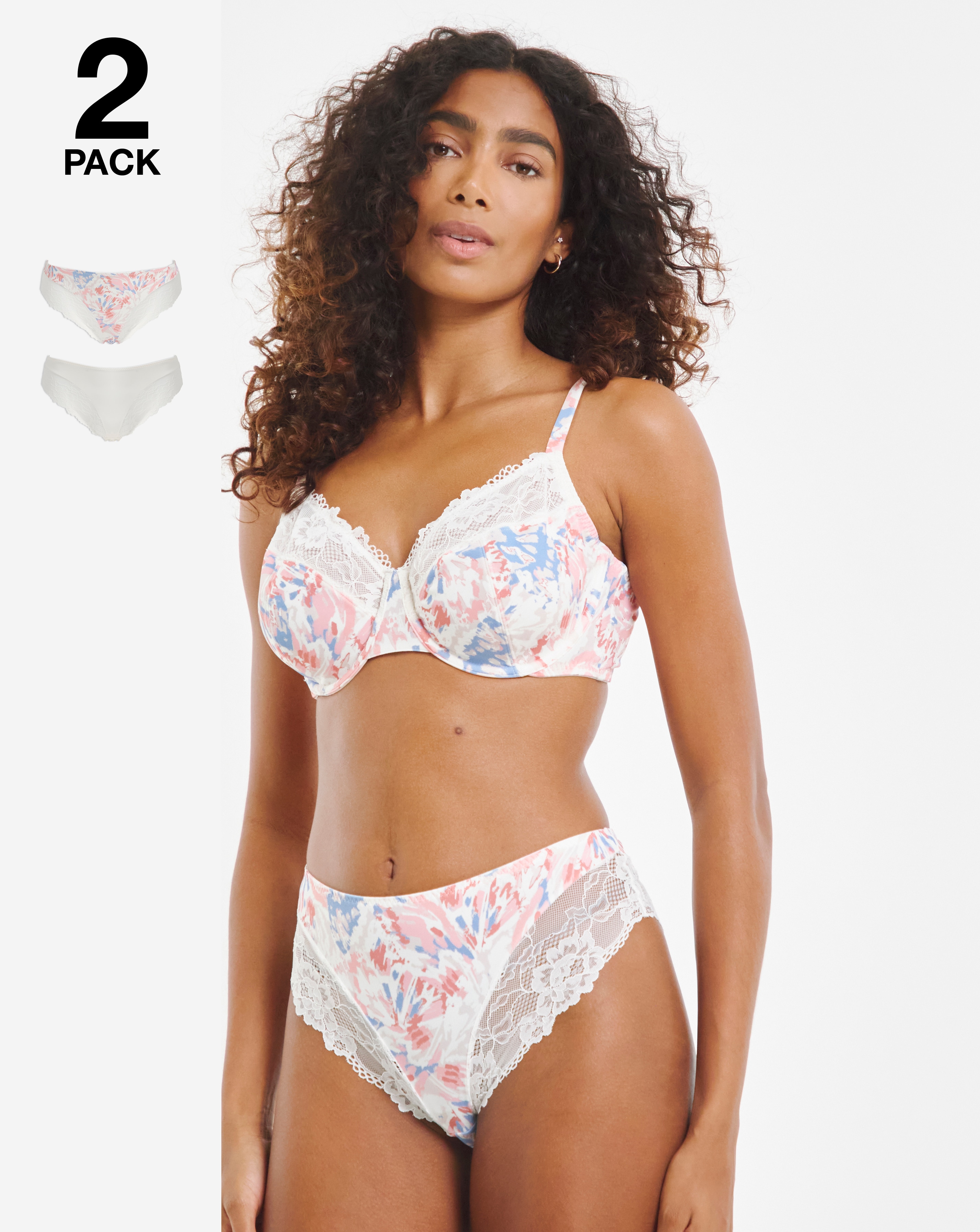 2 Pack Adrianne Midi Briefs