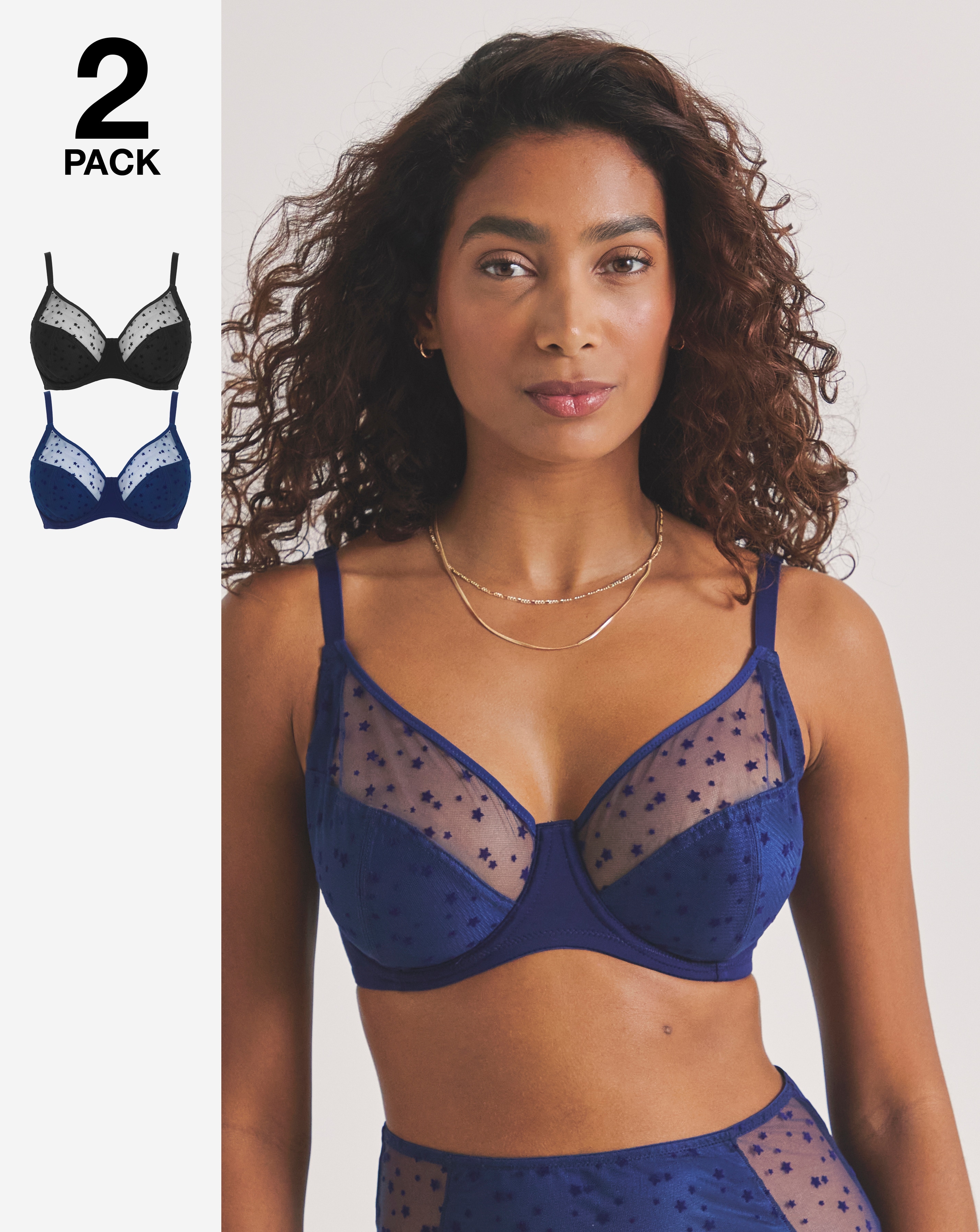 2 Pack Hannah Full Cup Bras
