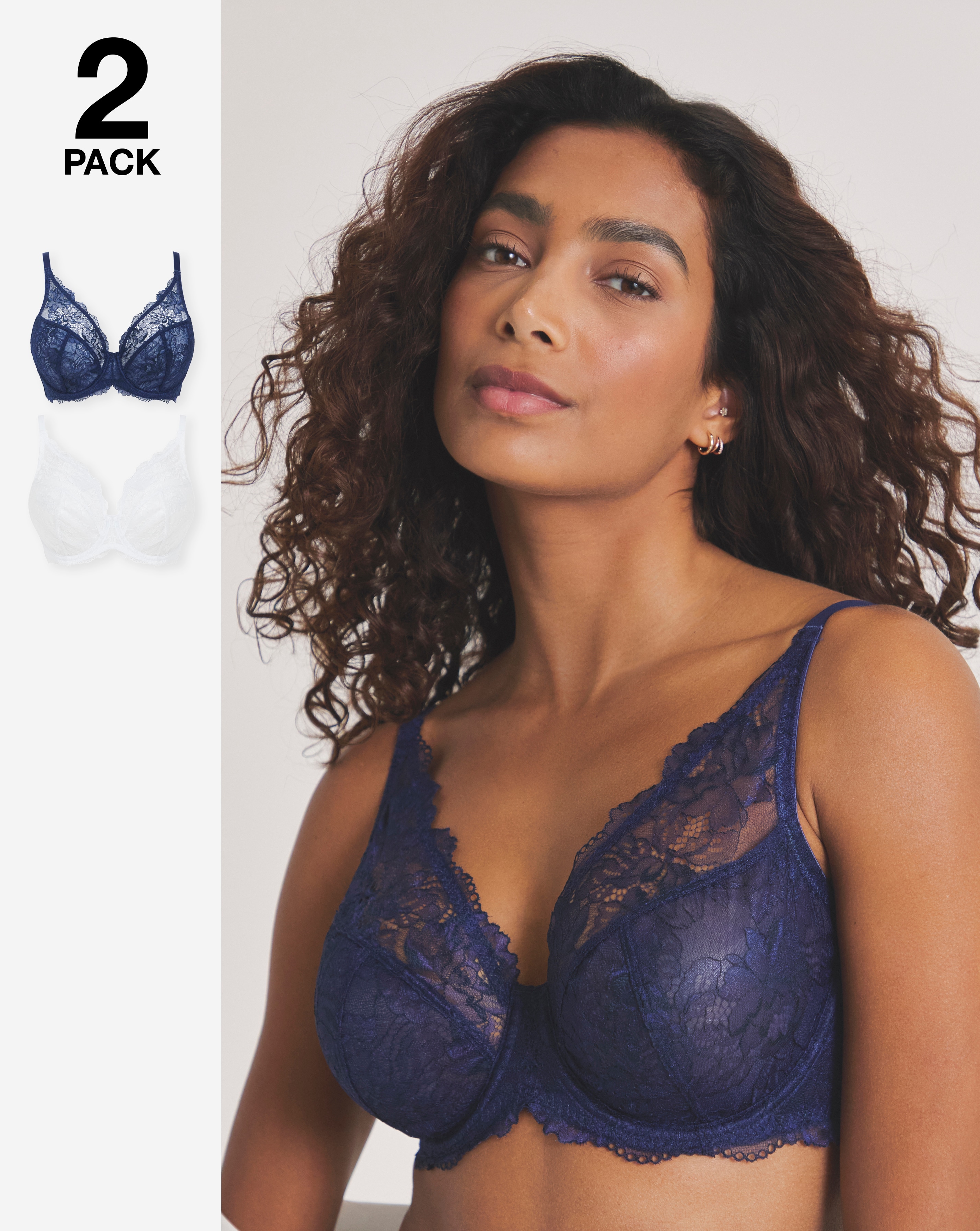 New In - 2 Pack Ella Full Cup Wired Bras