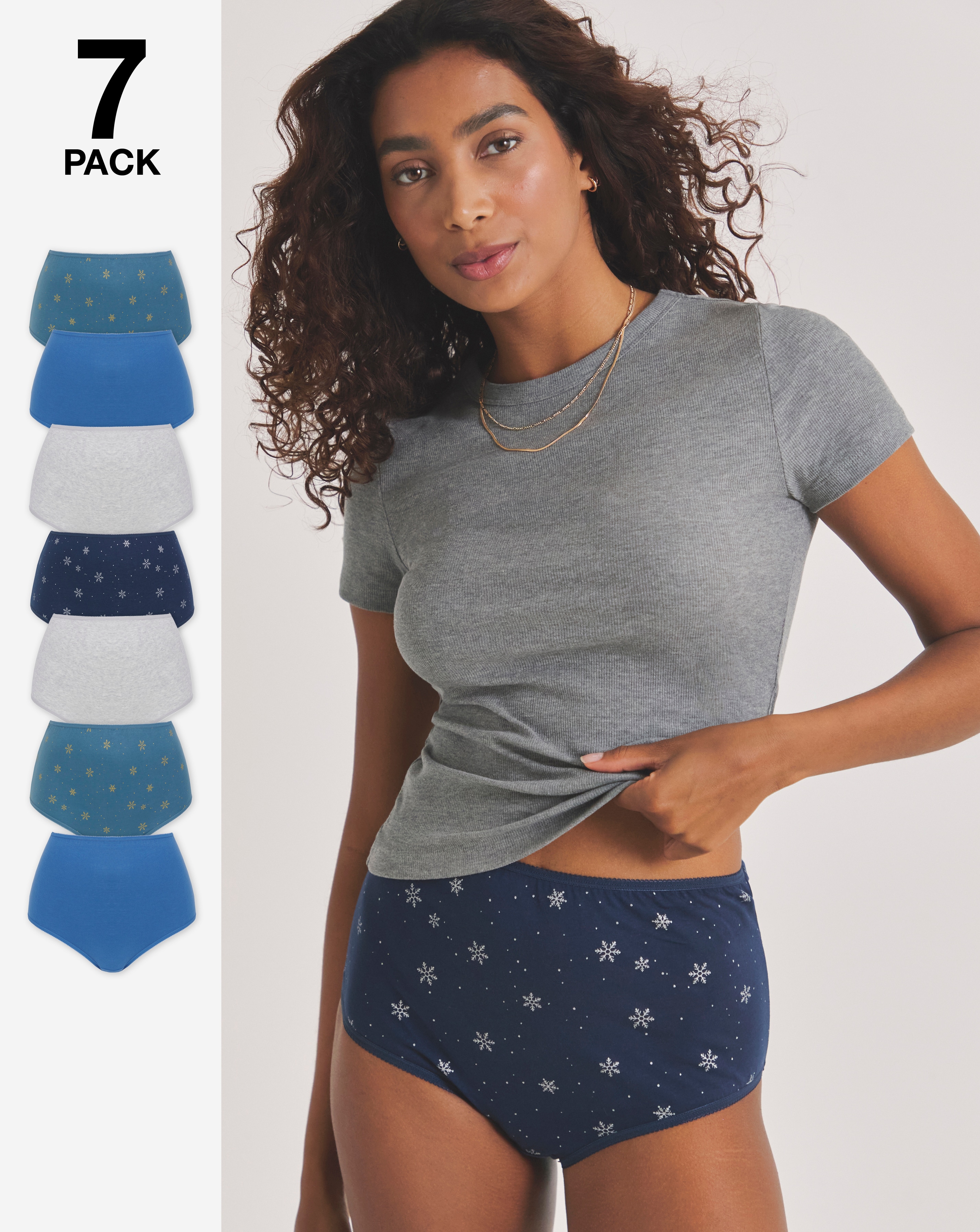 Pretty Secrets 7 Pack Full Fit Knickers