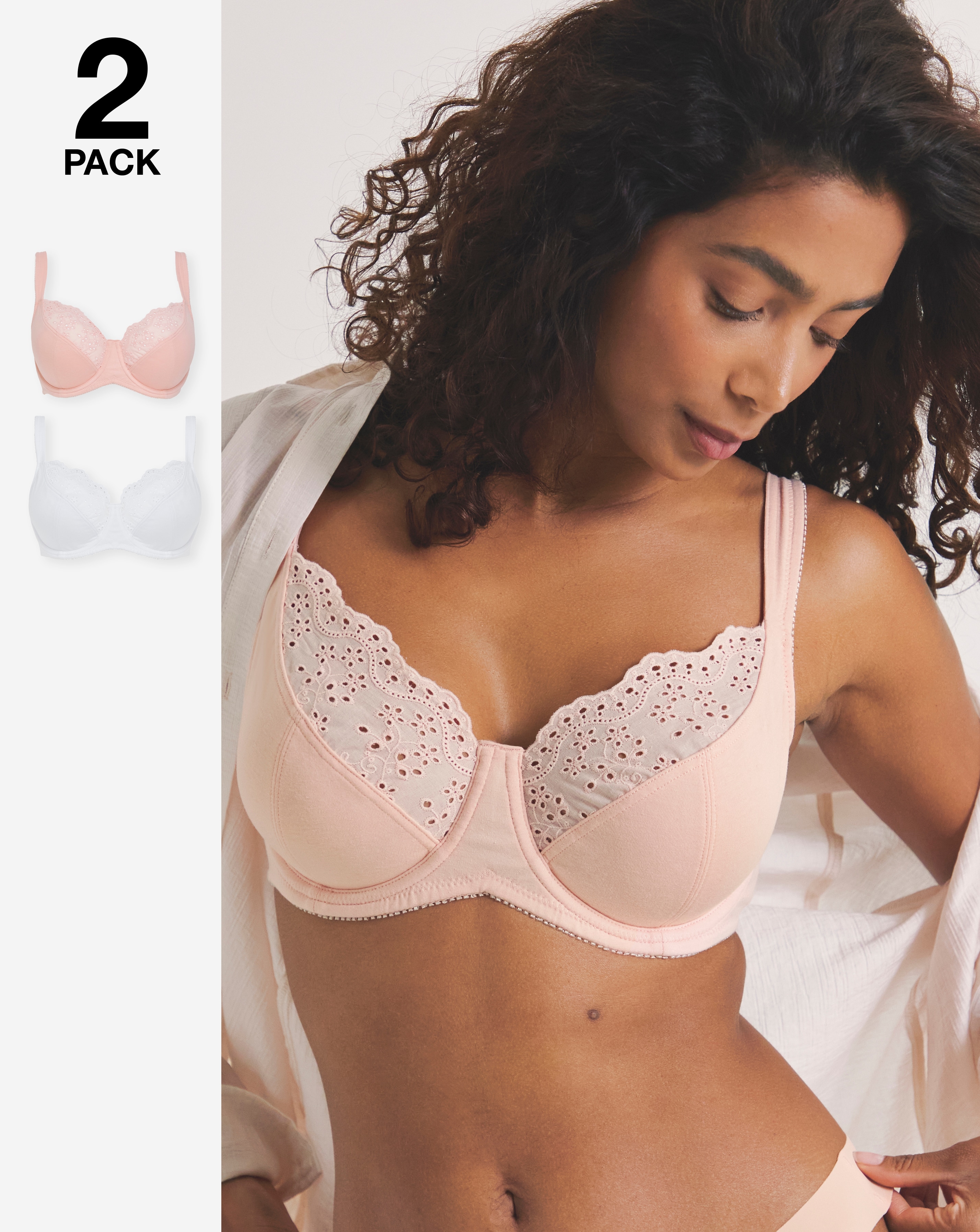 2 Pack New Jane Full Cup Wired Bras